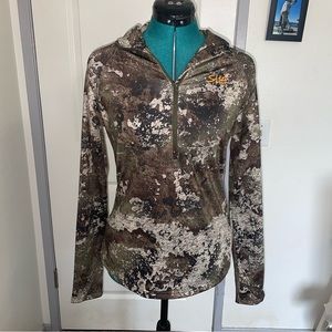 Camo She Outdoors Half-Zip Sweater